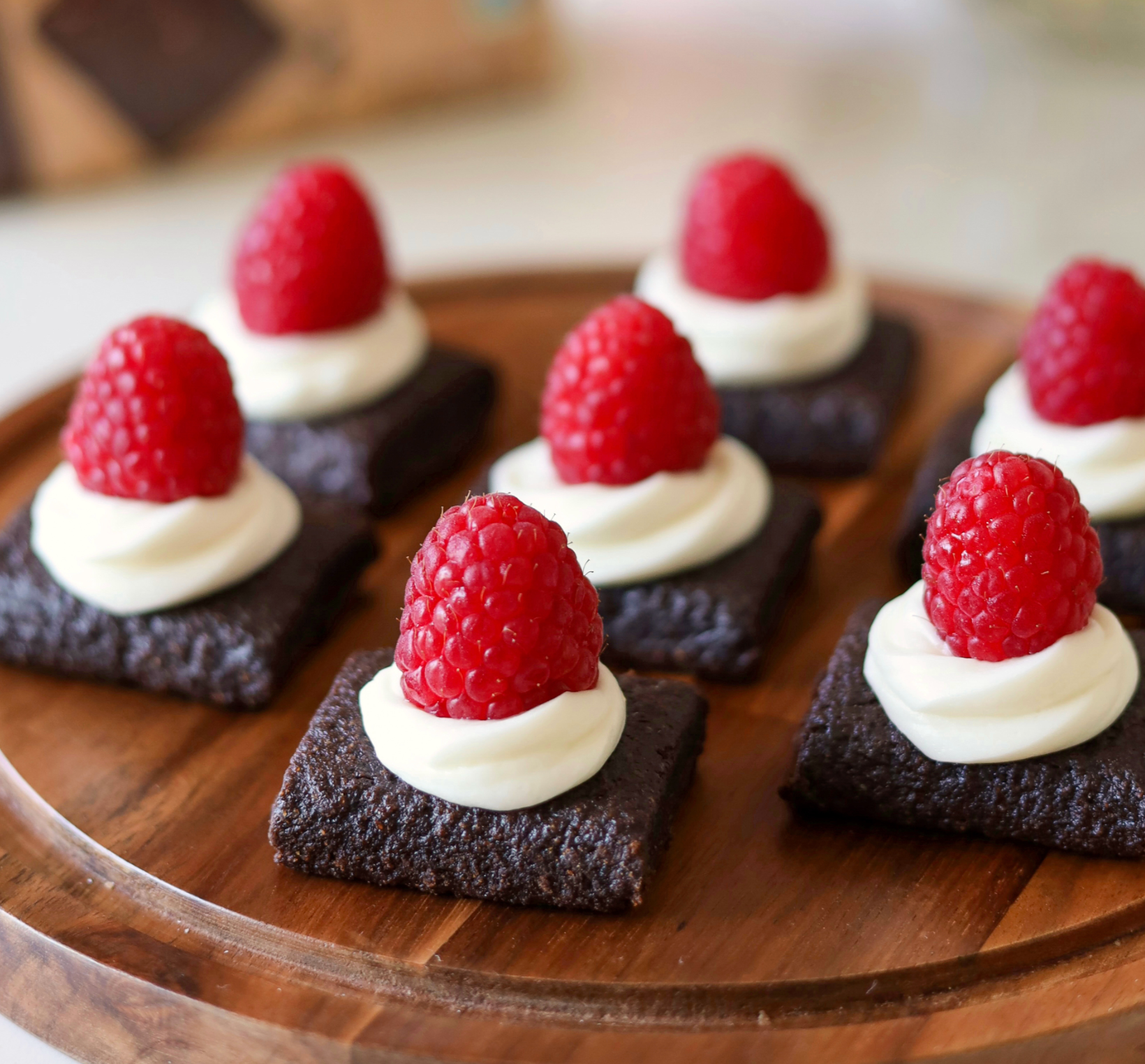 Raspberry Brownie Bites