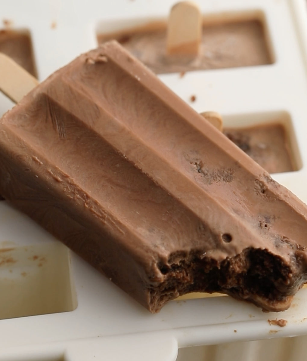 Salted Caramel Brownie Fudge Pops